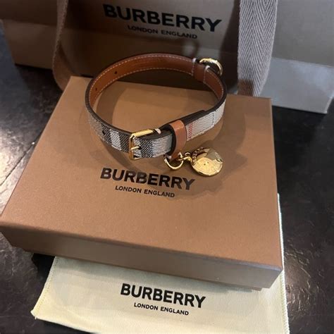 burberry dog bowl price|Burberry dog collars.